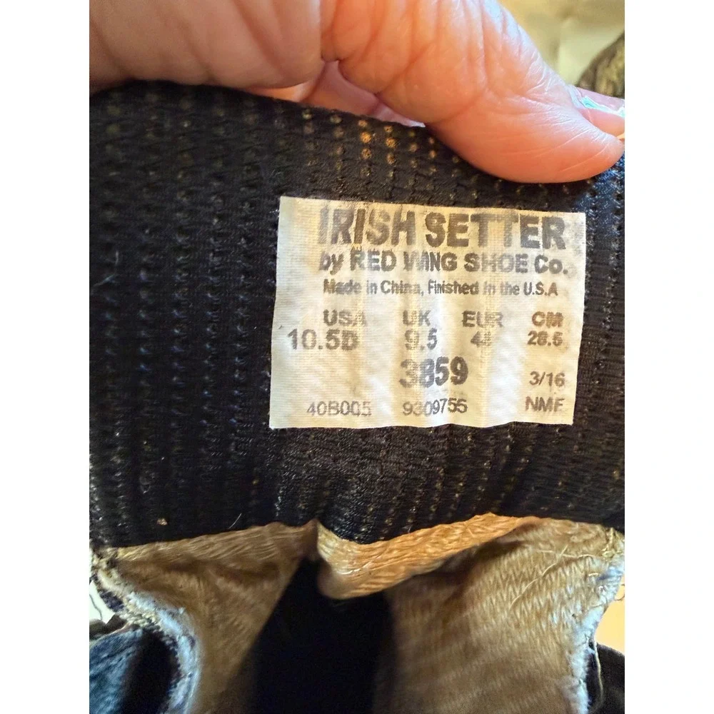 Irish Setter Red Wing Hunting Boots Mens 10.5D Camo 800g Thinsulate 3859 Rugged
